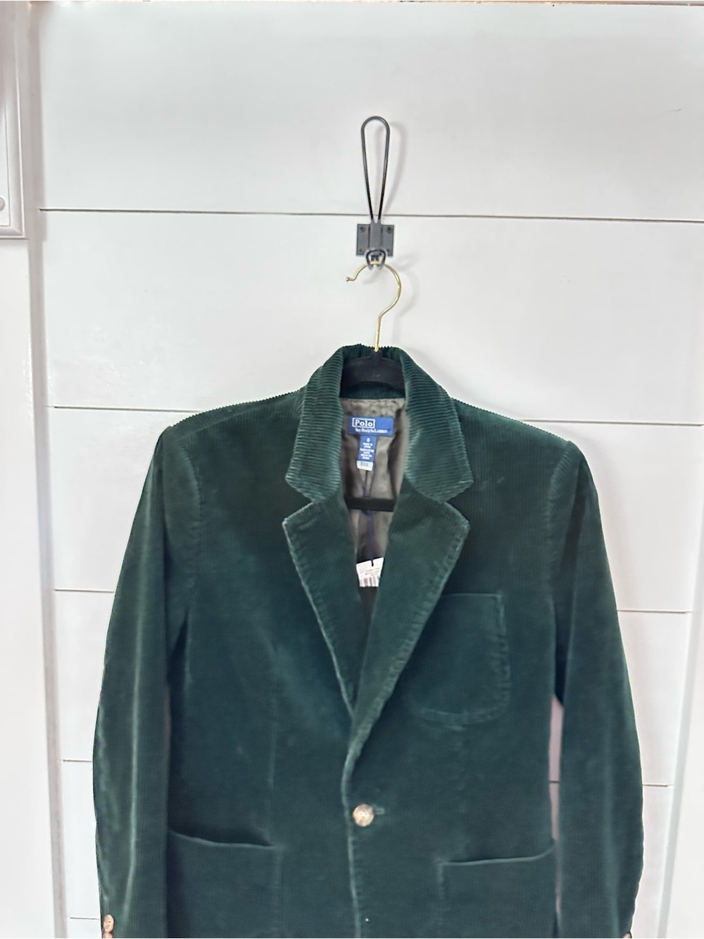New Polo Ralph Lauren 100% cotton green corduroy preppy classic academic blazer - Picture 7 of 16